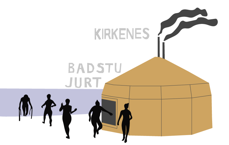 Kirkenes badstuforening logo